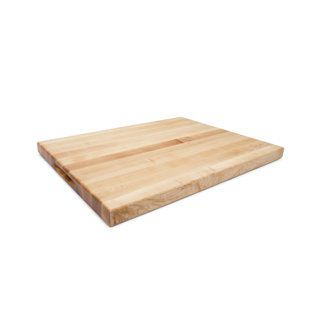 John Boos Au Jus Edge Grain Maple Wood Cutting Board with Groove