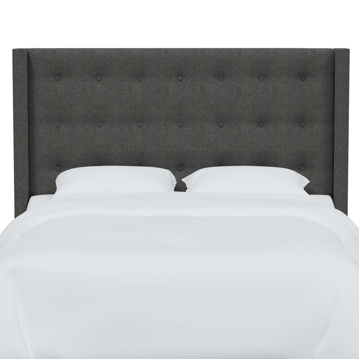 Joss and Main Harcourt Upholstered Solid Wood Wingback Headboard