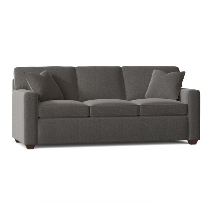 Ebern Designs Lesley 87" Square Arm Sofa Bed with Reversible Cushions