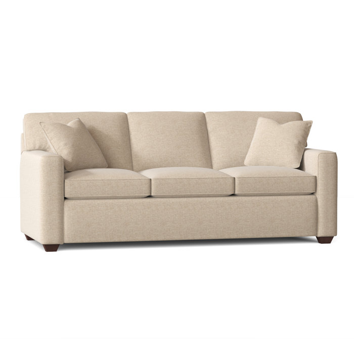 Ebern Designs Lesley 87" Square Arm Sofa Bed with Reversible Cushions