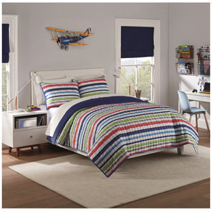 kids striped bedding
