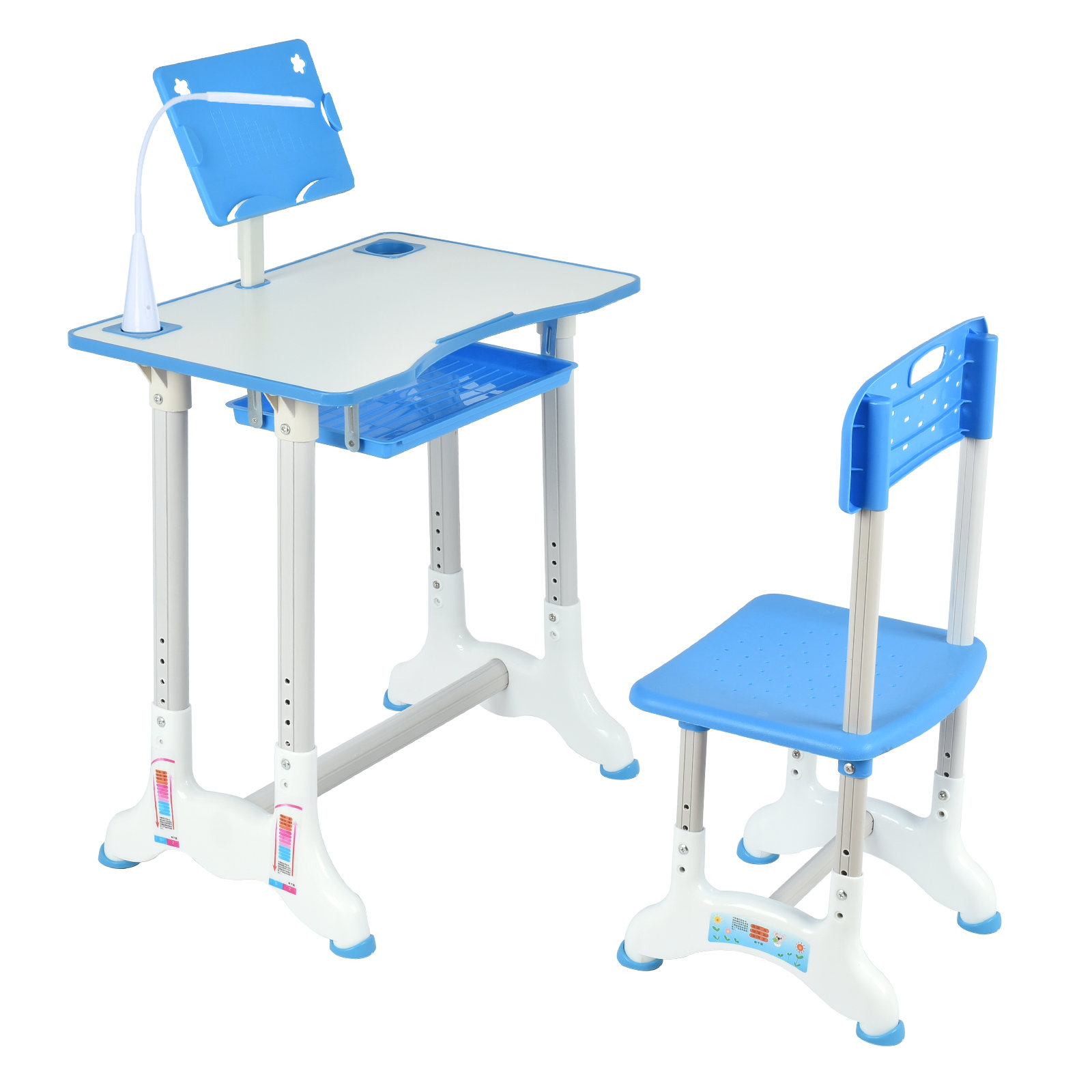 adjustable study table and chair
