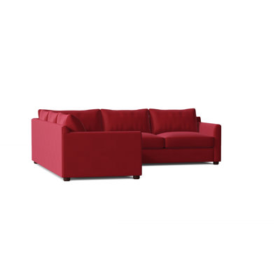 Cecelia 95" Wide Corner Sectional by Wayfair Custom Upholstery