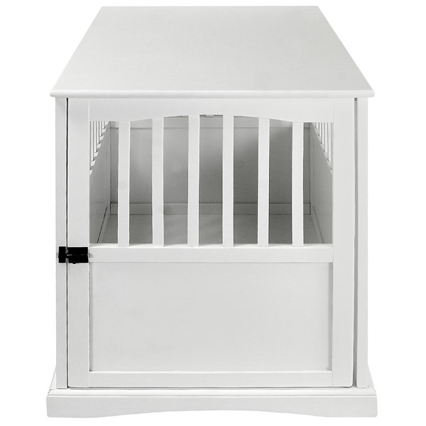 white large dog crate