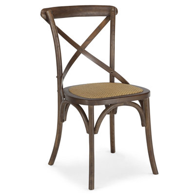 Chastain Solid Wood Cross Back Side Chair by Joss and Main