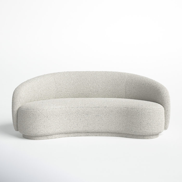 Joss and Main Laredo 25" Round Arm Curved Sofa