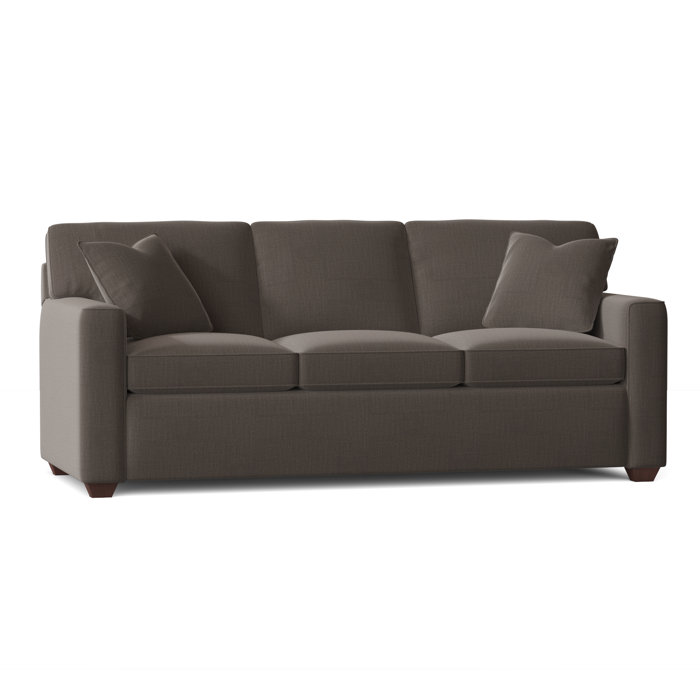 Ebern Designs Lesley 87" Square Arm Sofa Bed with Reversible Cushions