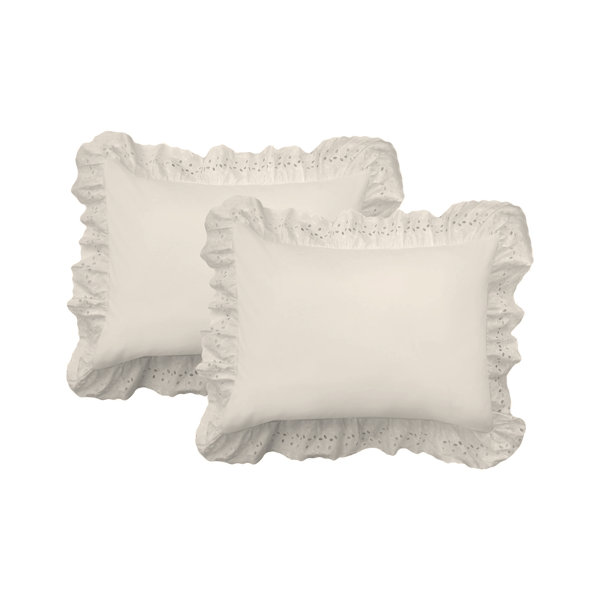 eyelet pillow shams