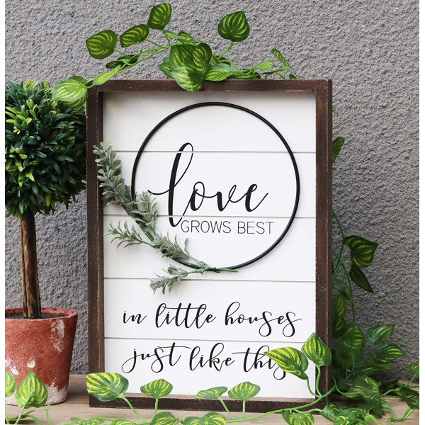Love grows best in little houses just like ours DIY kit  Free shipping DIY Craft night girls night