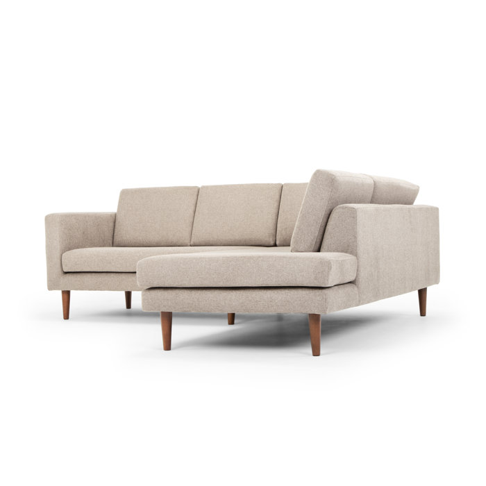 Wade Logan Linch 89" Wide Sofa & Chaise