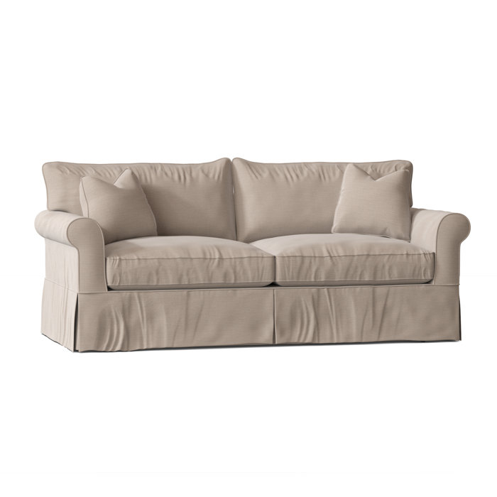 Wayfair Custom Upholstery Amari 84" Rolled Arm Slipcovered Sofa