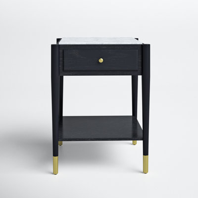 1 - Drawer Solid Wood Nightstand by Joss and Main