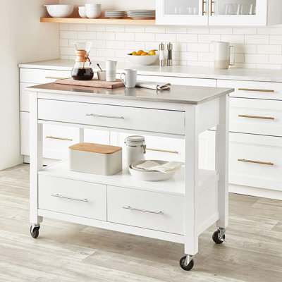 43" Freestanding  Cabinet Console Kitchen Cart