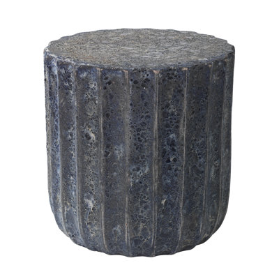 Dosa Stone Drum End Table by Jamie Young Company