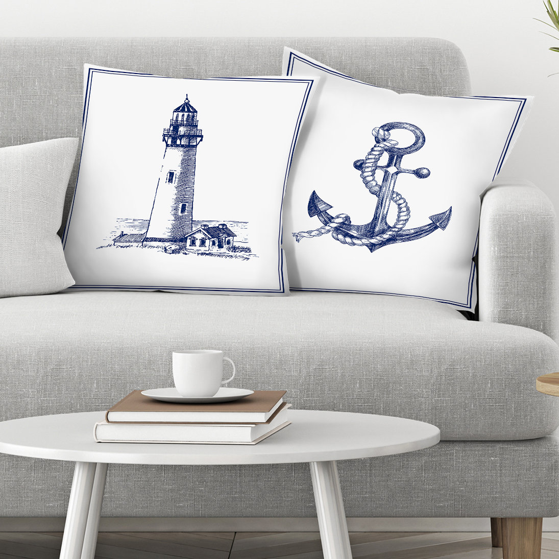 lighthouse throw pillows