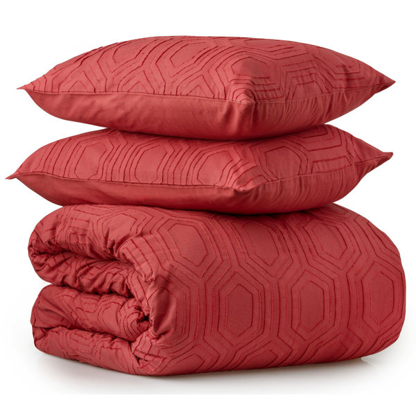 Lyerly Cut Geo Comforter Set Blanket Wayfair