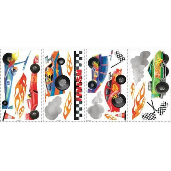 Zoomie Kids Race Cars Wall Sticker | Wayfair.co.uk
