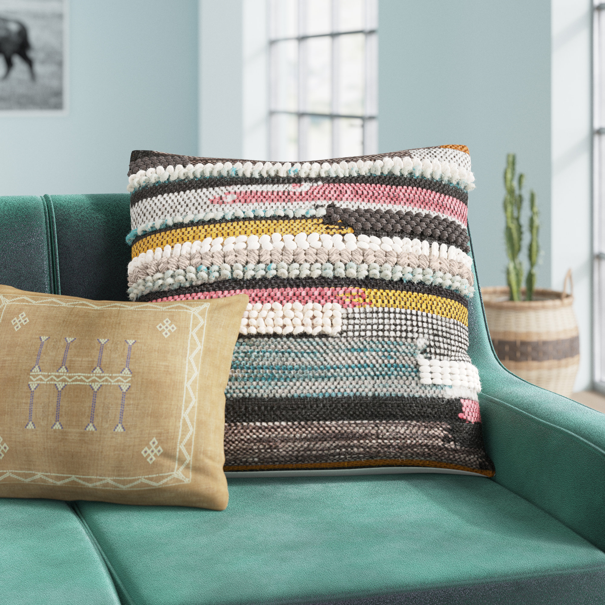 textured cushions