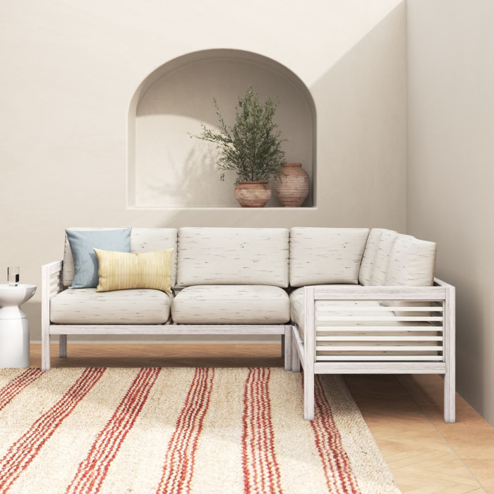 Joss and Main Julian Patio Sectional with Cushions