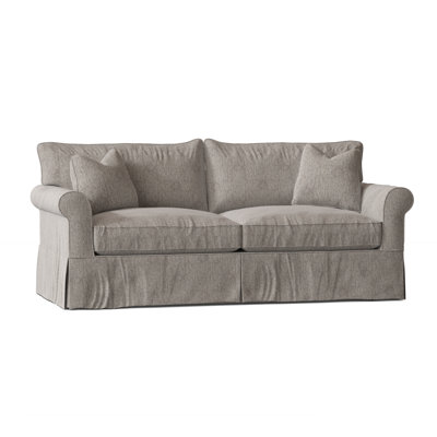 Amari 84" Rolled Arm Slipcovered Sofa by Wayfair Custom Upholstery