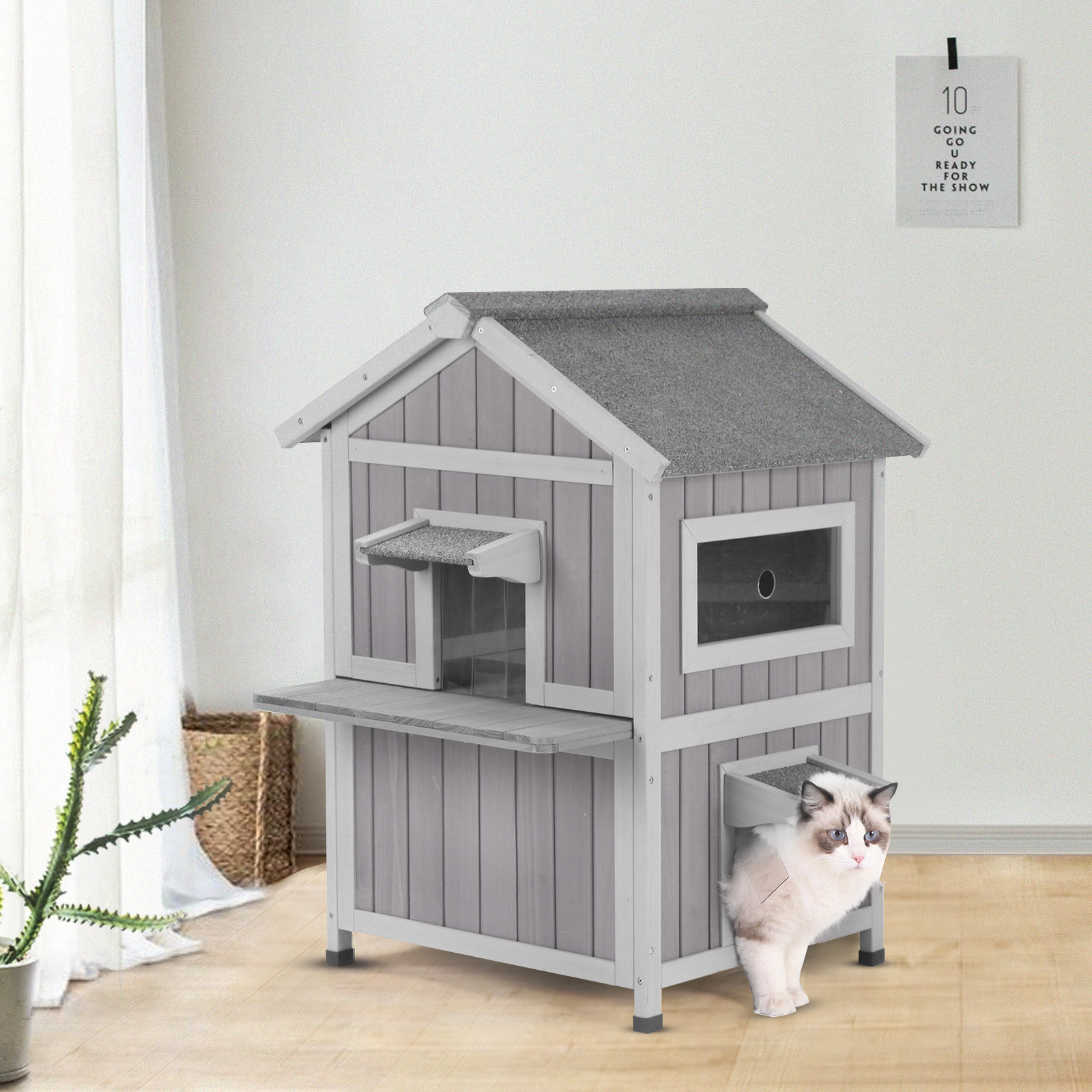 Tucker Murphy Pet™ Feral Outdoor Cat House | Wayfair