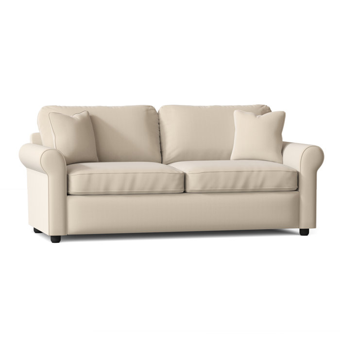 Lark Manor Antoinette 82" Rolled Arm Sofa Bed Slipcovered