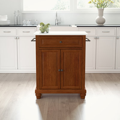 Audie Kitchen Cart with Granite Top