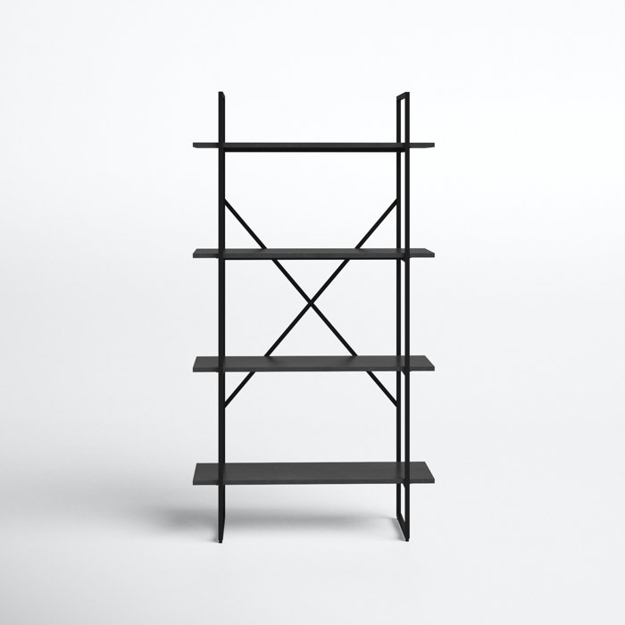 Joss and Main Jocelyn 65" H x 35" W Steel Etagere Bookcase