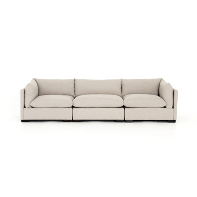 Tanta 117" Square Arm Modular Sofa by AllModern