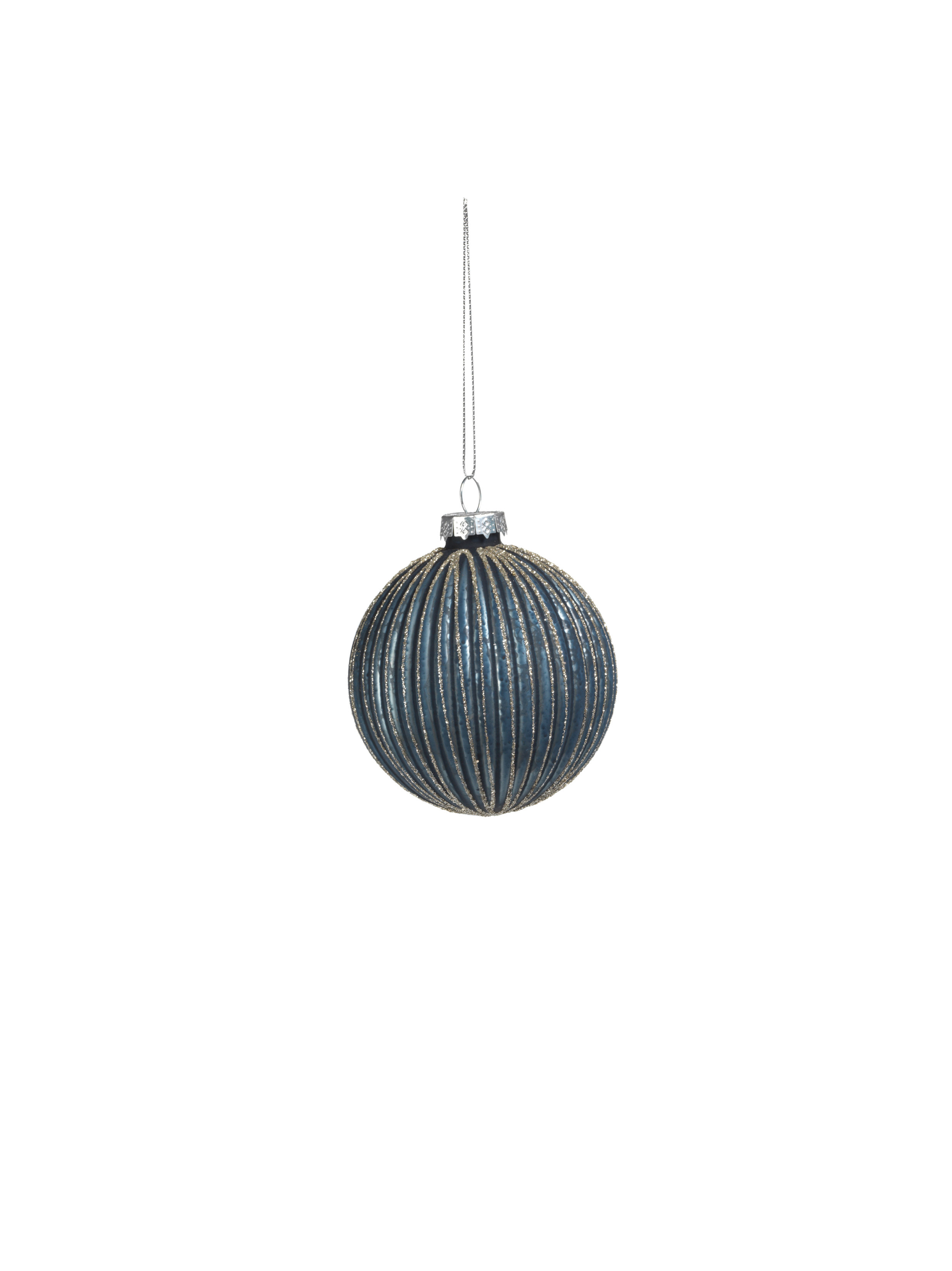 The Holiday Aisle® Ridged Set of 6 Ball Ornament | Wayfair