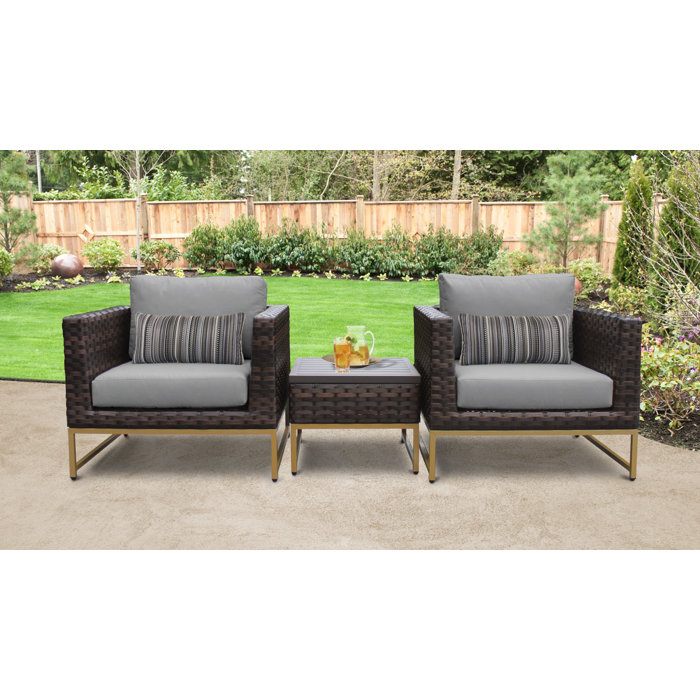 Joss and Main 3 Piece Seating Group with Cushions