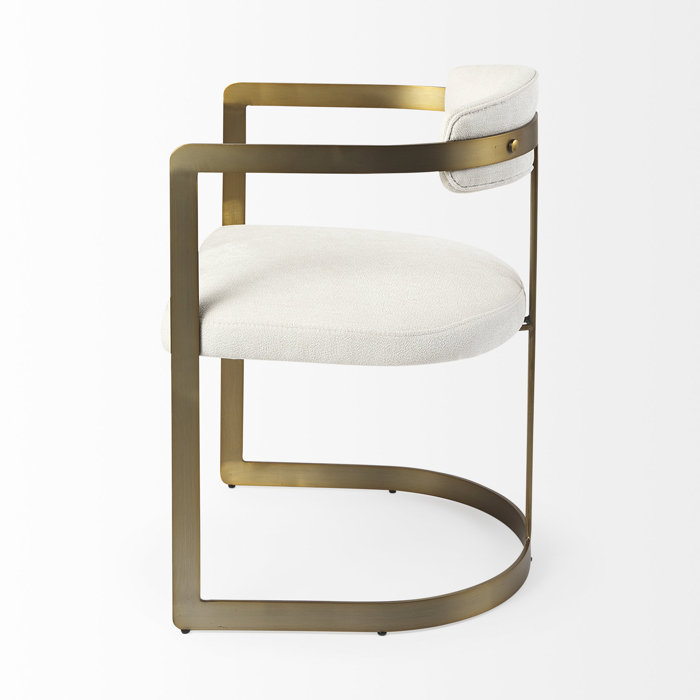 Joss and Main Principato Upholstered Slat Back Arm Chair