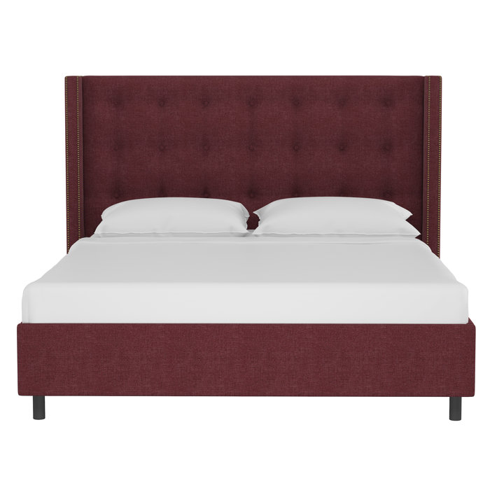 Joss and Main Harrell Tufted Upholstered Low Profile Platform Bed
