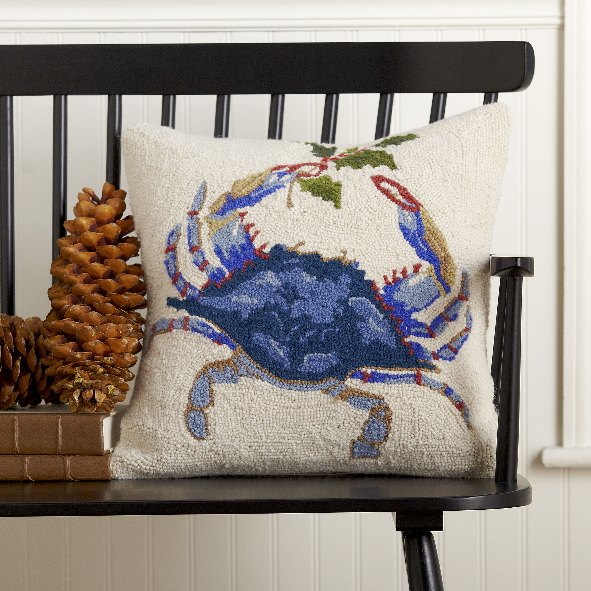 blue crab pillow
