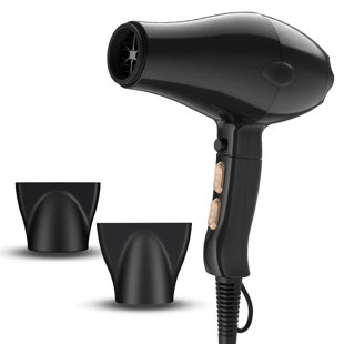 2100W Stepp, Slopehill Professional Salon Hair Dryer (Powerful AC Motor) With Lightweight And Compact Travel Design, 2 Speeds 3 Heat Settings With 2 Nozzles