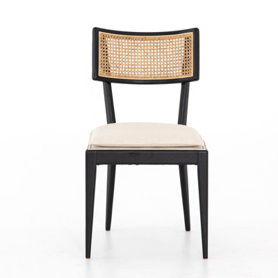Maire Upholstered Solid Wood Side Chair by Wade Logan