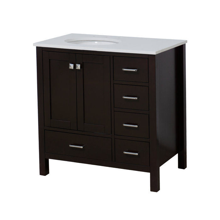 Joss and Main Matias Full Cabinet 36" Single Bathroom Vanity Set