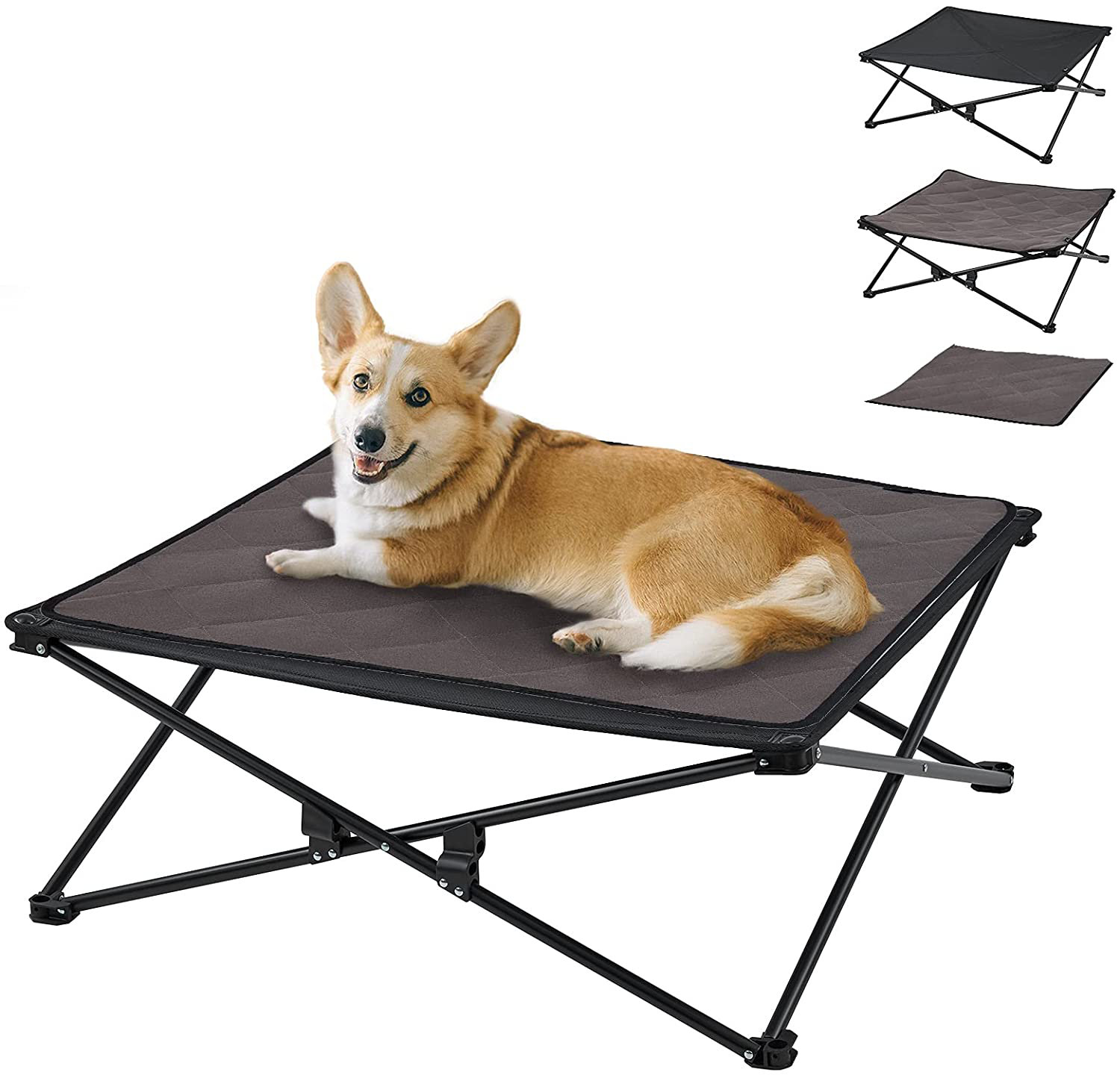 folding dog cot bed