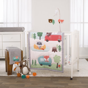 carousel mini crib bedding