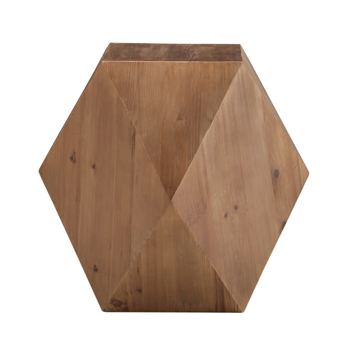 Foundstone Barry Solid Wood Block End Table