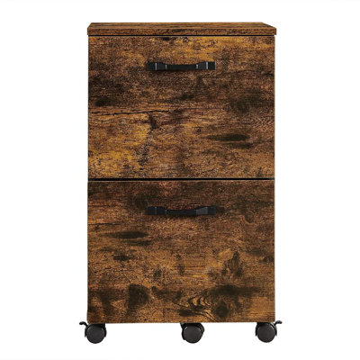 Industrial File Cabinet With 2 Drawers, Rolling Office Filing Cabinet With Wheels