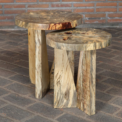 Prevost Solid Wood 3 Legs Nesting Tables by Joss and Main