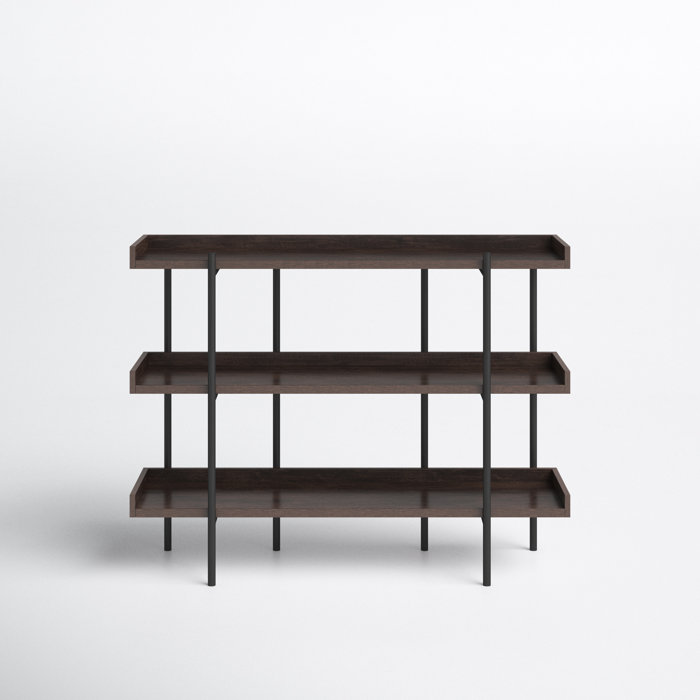 Joss and Main Rylan 36.25" H x 47.25" W Metal Etagere Bookcase