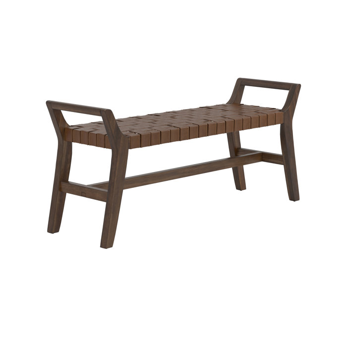Joss and Main Robles Faux Leather Bench