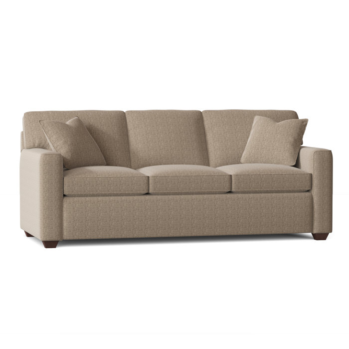 Ebern Designs Lesley 87" Square Arm Sofa Bed with Reversible Cushions