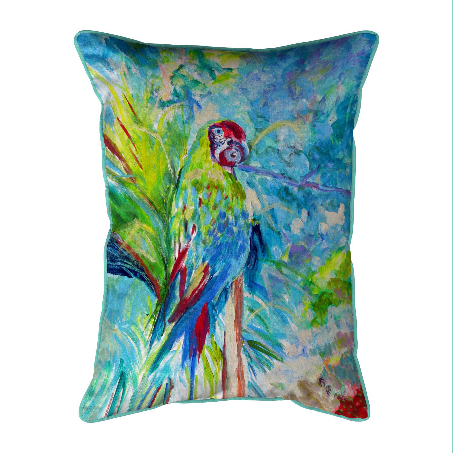 parrot outdoor pillows