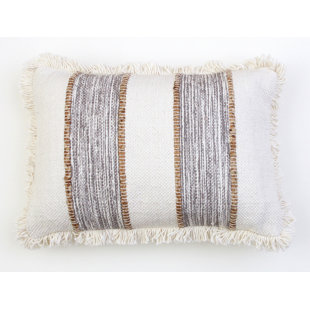 gray striped throw pillows