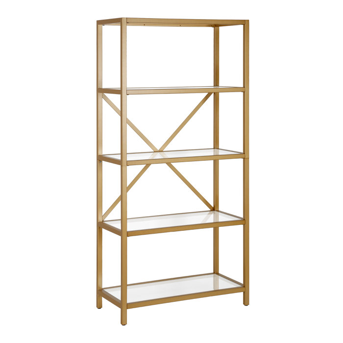 Sand and Stable Feodora 63" H x 30" W Etagere Bookcase