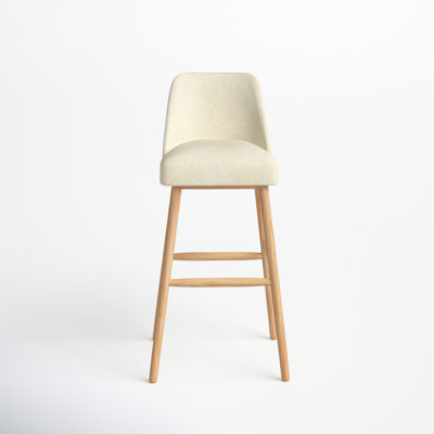 Fletcher Mid-Century Modern Stool in Milsap Canvas by Joss and Main