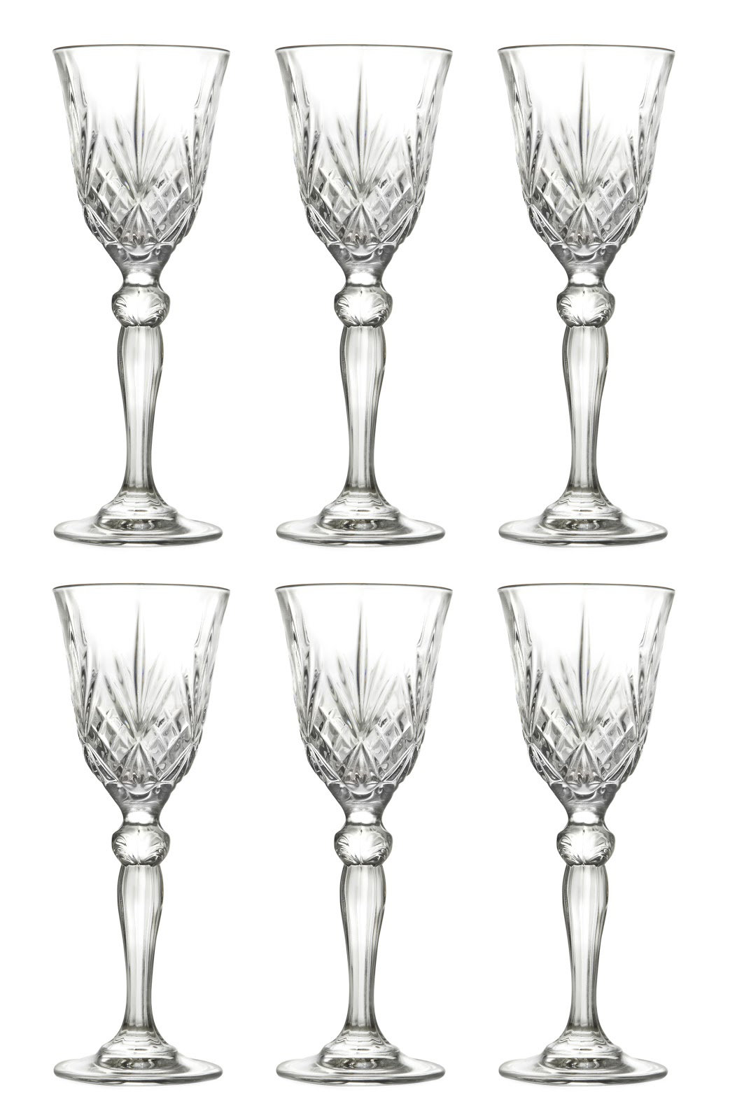 Special Crushed Diamond Glass Holder With Glasses X 6